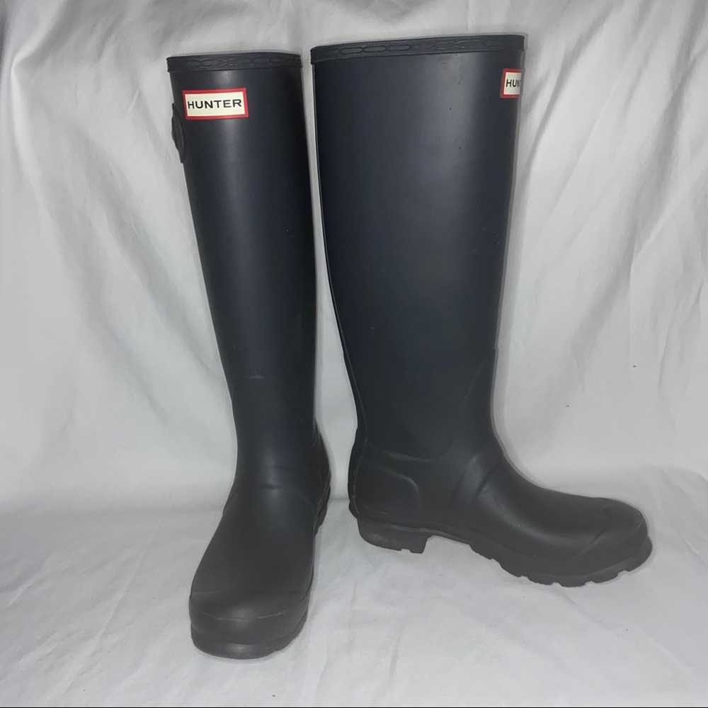 Original Hunter Gray Tall Rain Boots - Picture 2 of 9